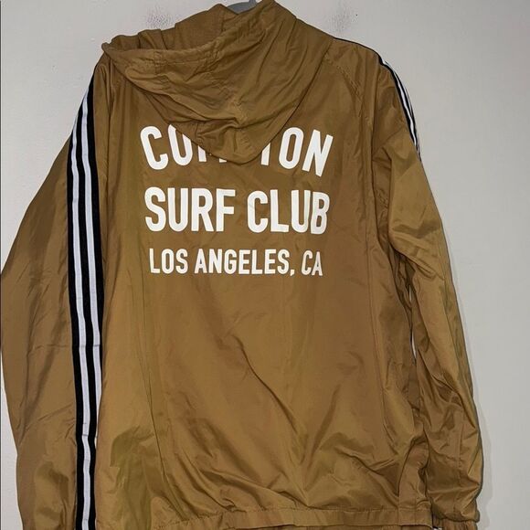 Matix Compton Surf Club Los Angeles Tan Windbreaker Size L - Picture 10 of 13